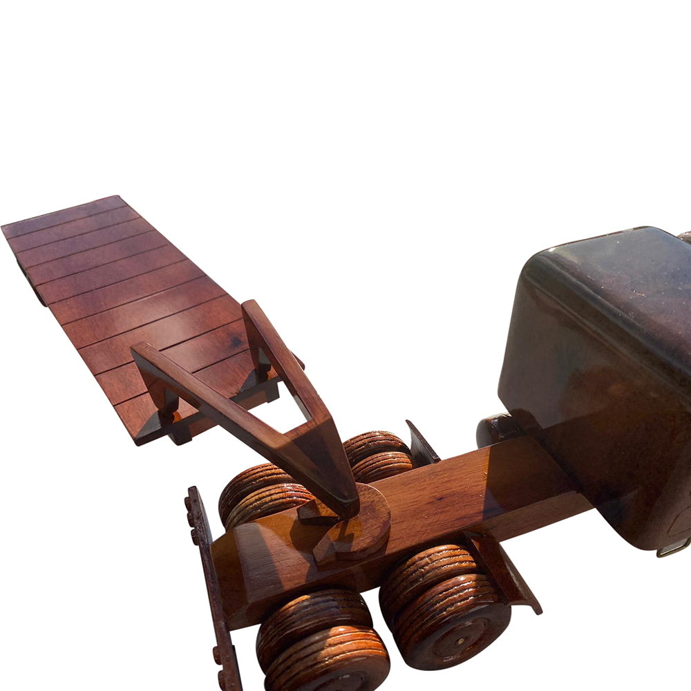 Truck Flatbed Combo Mahogany Wood Desktop Truck combo Model