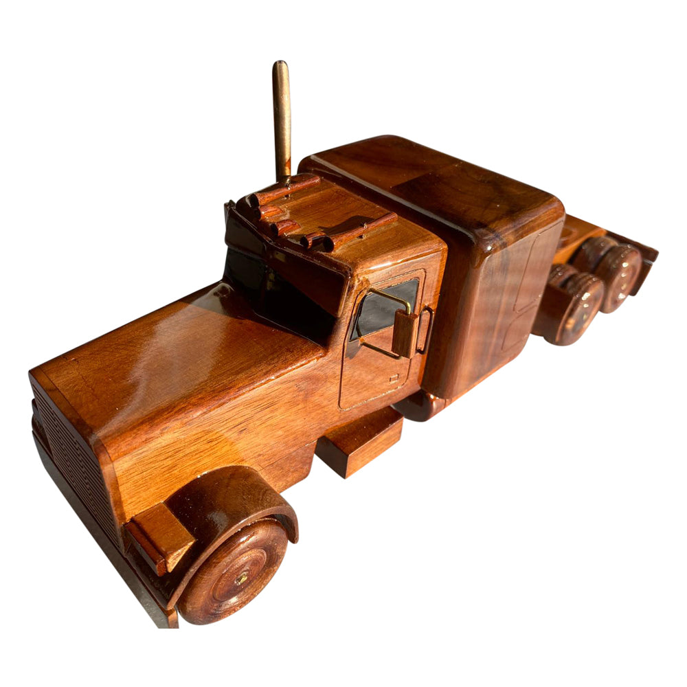 Truck Flatbed Combo Mahogany Wood Desktop Truck combo Model