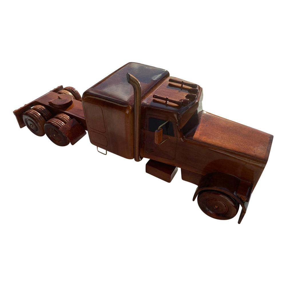 Truck Flatbed Combo Mahogany Wood Desktop Truck combo Model