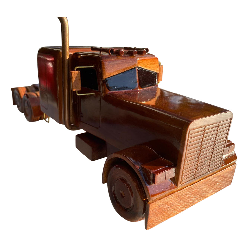 Truck Flatbed Combo Mahogany Wood Desktop Truck combo Model