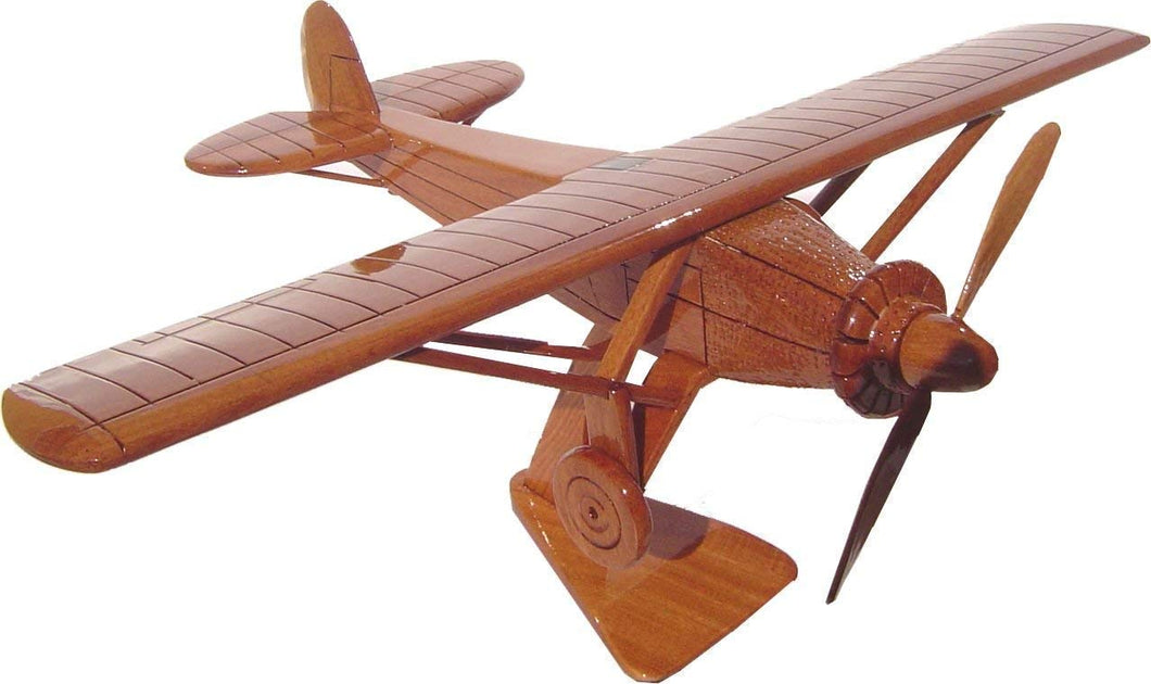 Spirit of St Louis Mahogany Wood Desktop Airplane Model