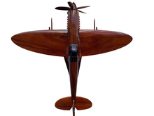 Load image into Gallery viewer, Spitfire Mahogany Wood Desktop Airplane Model