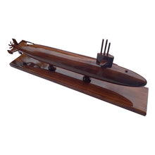 Load image into Gallery viewer, Sturgeon Class Submarine Mahogany Wood Desktop Model