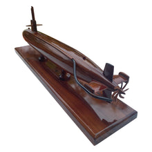 Load image into Gallery viewer, Sturgeon Class Submarine Mahogany Wood Desktop Model