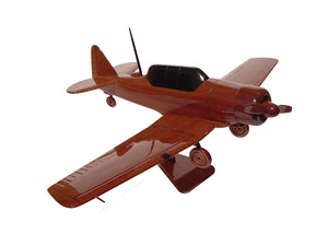 North American T6 Texan Mahogany Wood Desktop Airplane Model