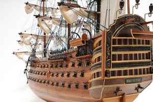 HMS Victory Midsize With Display Case Front Open