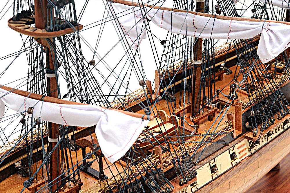 USS Constitution Midsize With Display Case