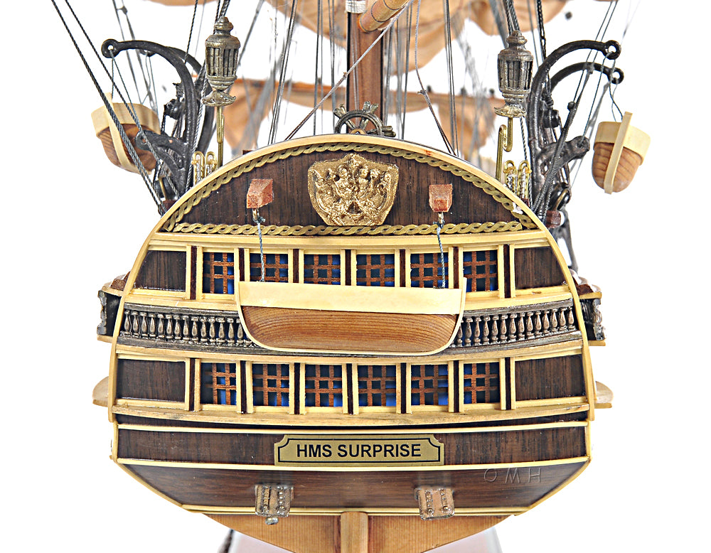 HMS Surprise Large With Table Top Display Case