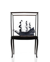 Load image into Gallery viewer, Black Pearl Pirate Ship Large With Floor Display Case