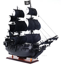 Load image into Gallery viewer, Black Pearl Pirate Ship Midsize With Display Case