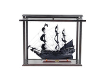 Load image into Gallery viewer, Black Pearl Pirate Ship Midsize With Display Case Front Open