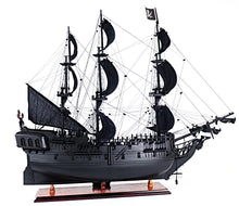 Load image into Gallery viewer, Black Pearl Pirate Ship Midsize With Display Case Front Open