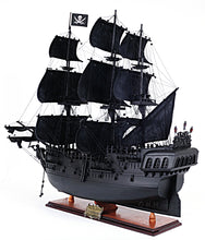 Load image into Gallery viewer, Black Pearl Pirate Ship Midsize With Display Case Front Open
