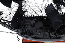 Load image into Gallery viewer, Black Pearl Pirate Ship Midsize With Display Case Front Open