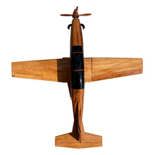 Load image into Gallery viewer, T6 Texan II Mahogany Wood Desktop Airplane Model
