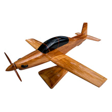 Load image into Gallery viewer, T6 Texan II Mahogany Wood Desktop Airplane Model