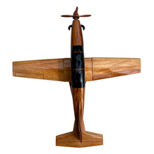 Load image into Gallery viewer, T6 Texan II Mahogany Wood Desktop Airplane Model