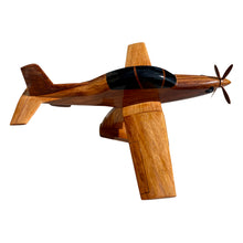 Load image into Gallery viewer, T6 Texan II Mahogany Wood Desktop Airplane Model