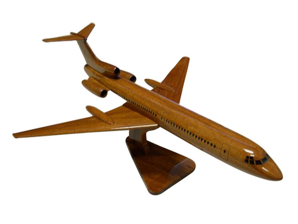 TU154 Mahogany Wood Desktop Airplane Model