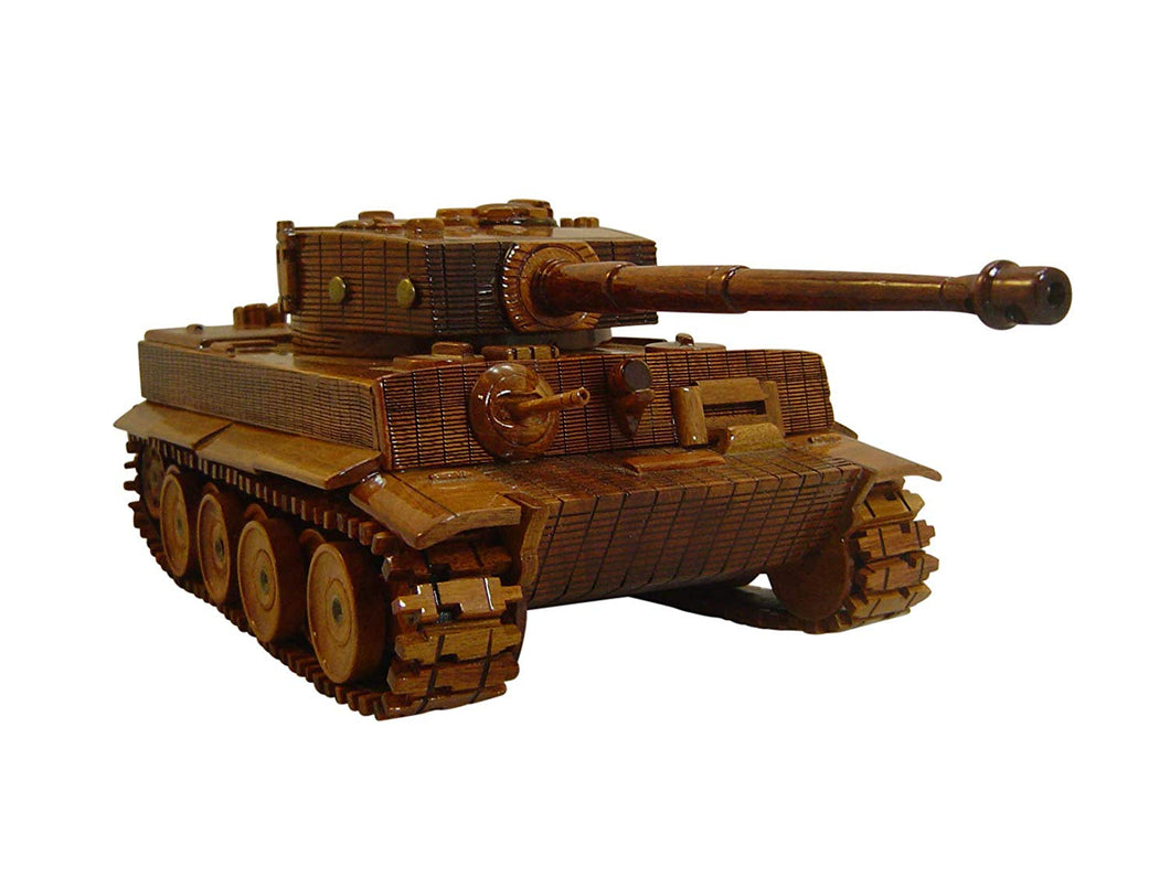 Tiger Tank Mahogany Wood Desktop Truck combos & Trains Model