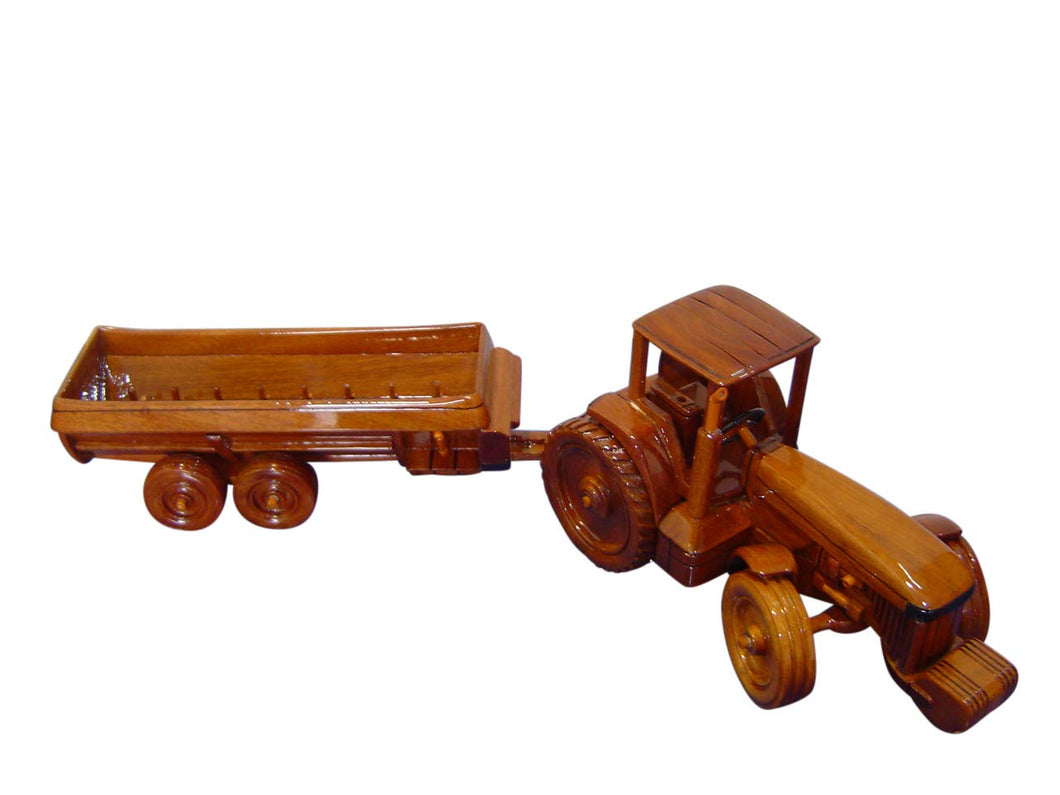Tractor Combo Mahogany Wood Desktop Truck combos & Trains Model