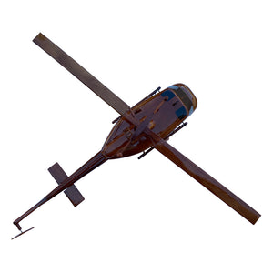 UH1 Huey Mahogany Wood Desktop Helicopter Model