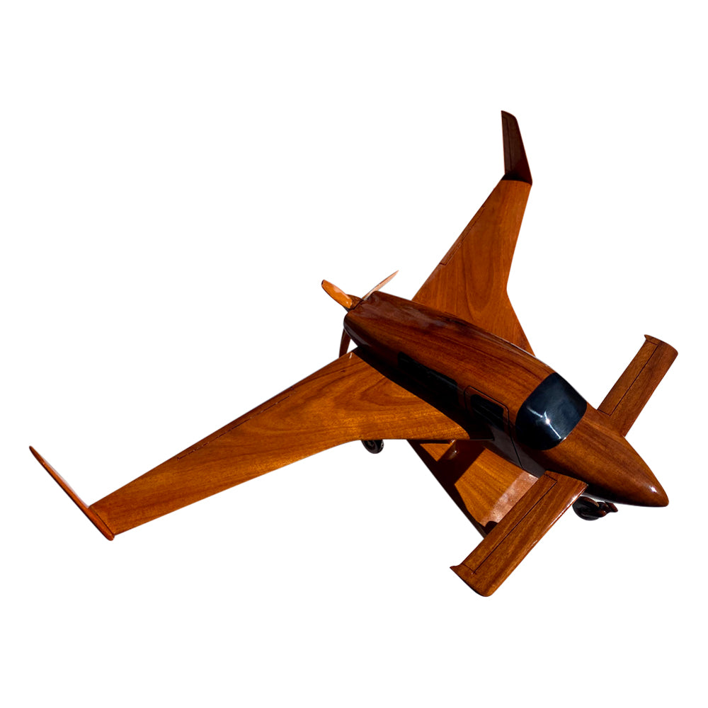 Velocity Mahogany Wood Desktop Airplane Model