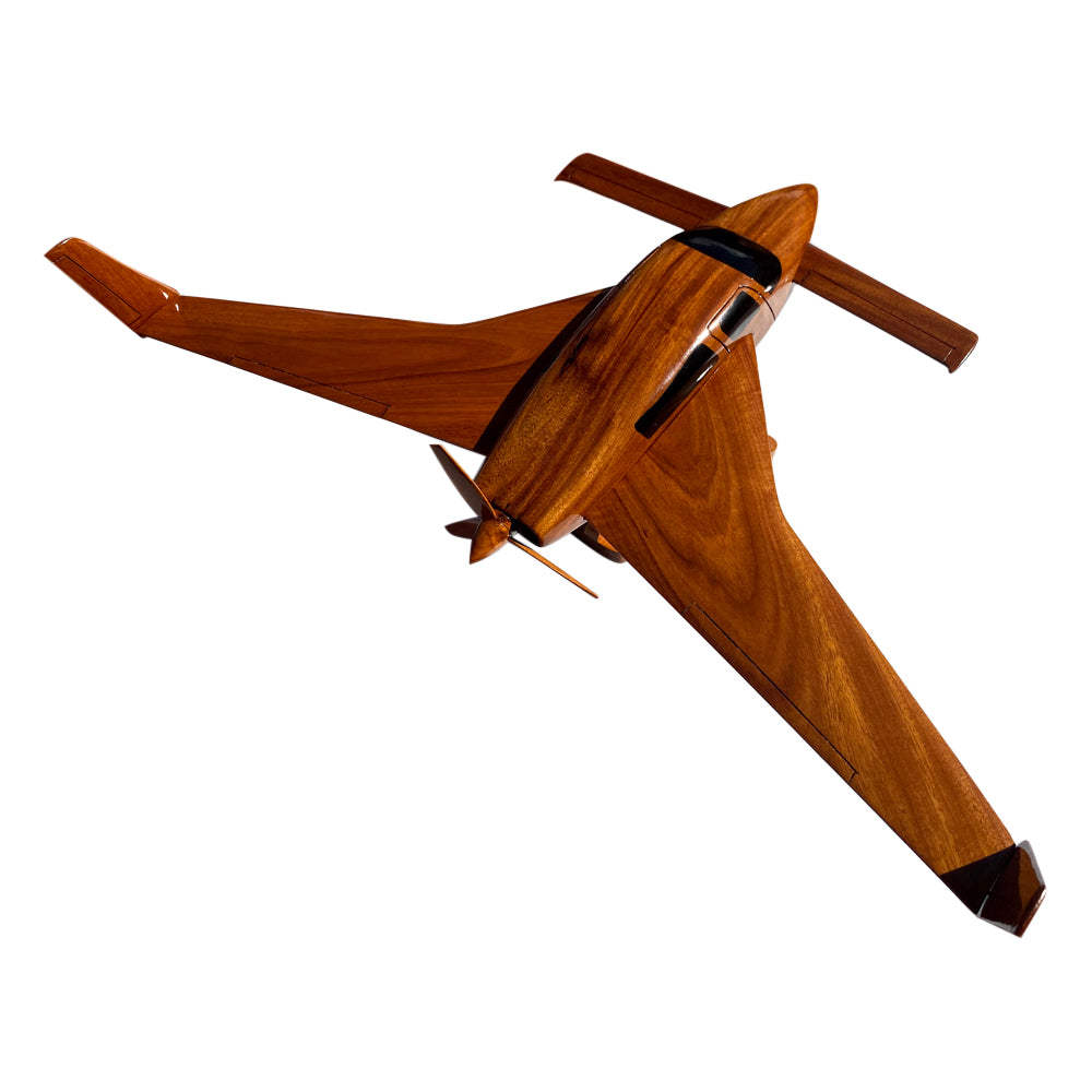 Velocity Mahogany Wood Desktop Airplane Model