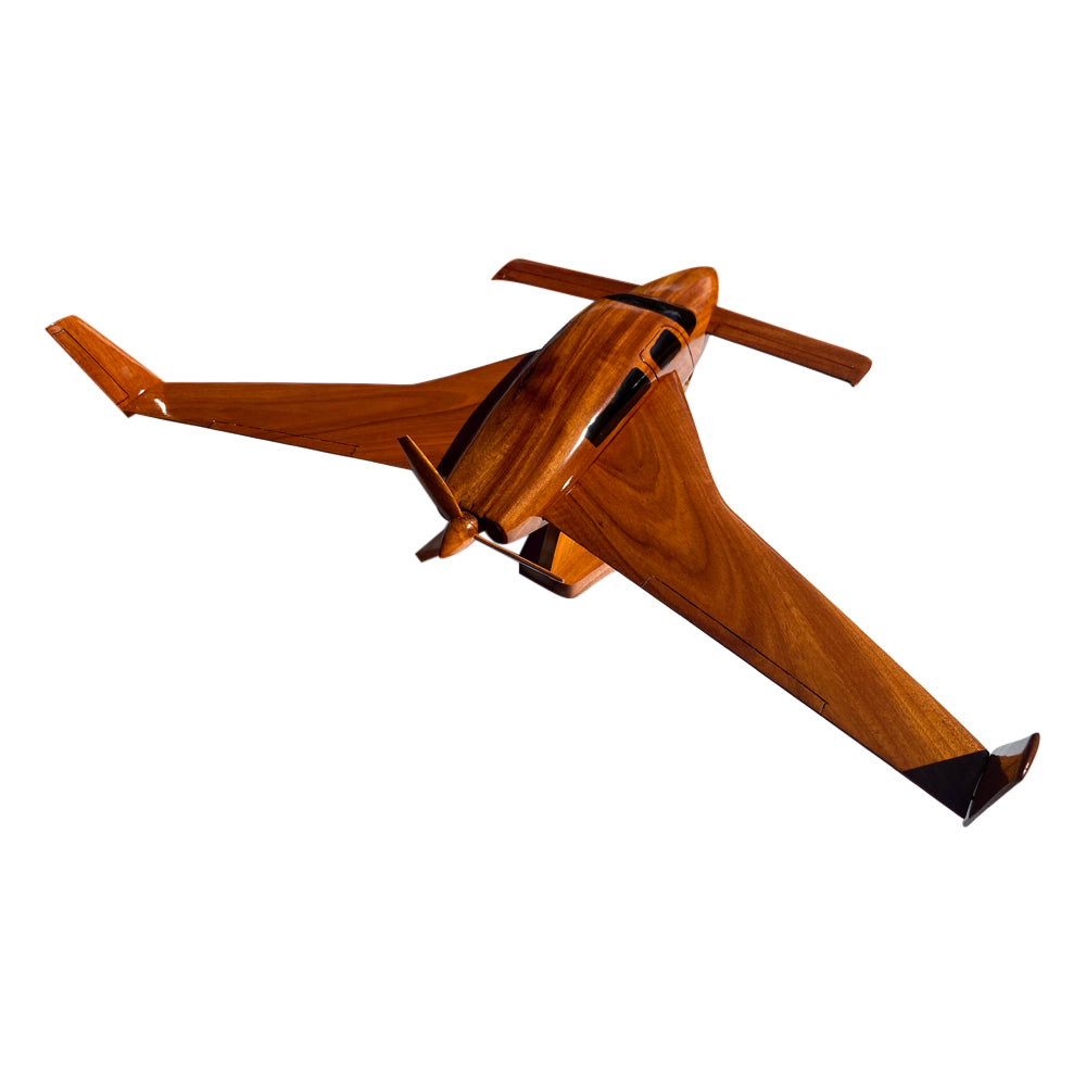 Velocity Mahogany Wood Desktop Airplane Model