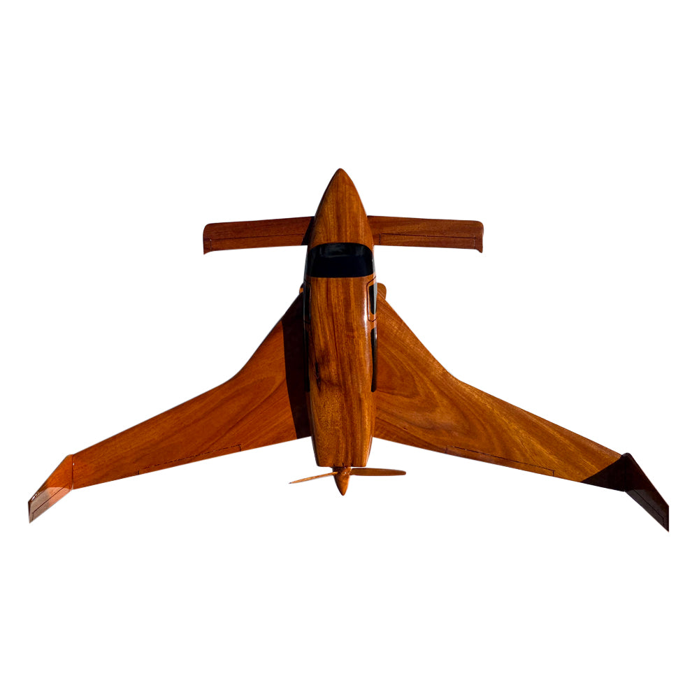 Velocity Mahogany Wood Desktop Airplane Model