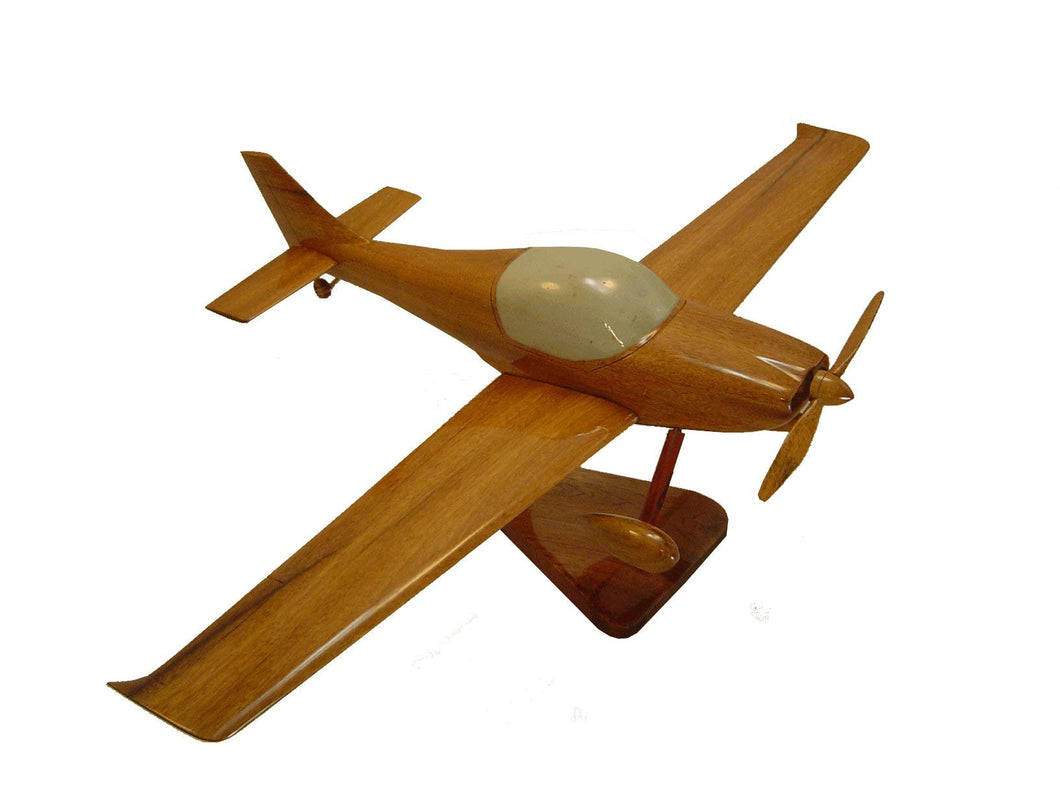 Vision Mahogany Wood Desktop Airplane Model