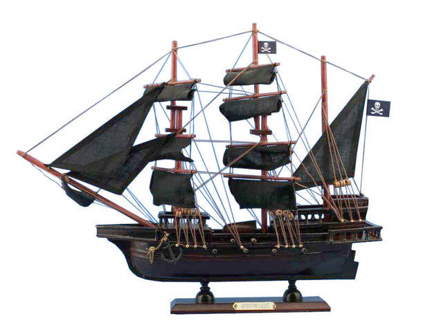 Wooden Captain Kidd's Adventure Galley Model Pirate Ship 20