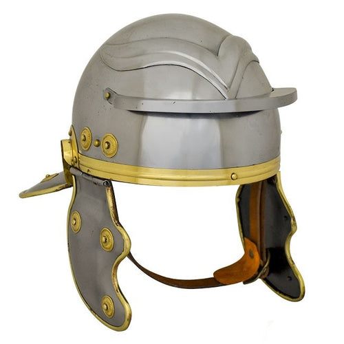 Roman Officer Centurion Historical Helmet Armor Red Plume - Adult Size Medieval