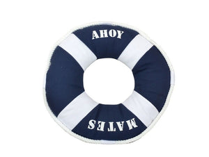 Blue Ahoy Mates Pillow 14""