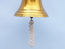 Load image into Gallery viewer, Brass Plated Hanging Anchor Bell 10&quot;