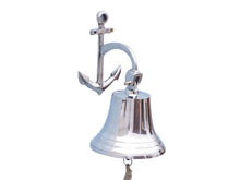 Load image into Gallery viewer, Chrome Hanging Anchor Bell 12&quot;
