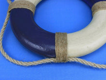 Load image into Gallery viewer, Vintage Blue and White Decorative Lifering 10&quot;&quot;