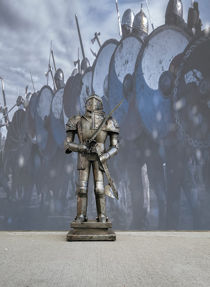 Metal Decorative Handmade Tin Medieval Armor Suit