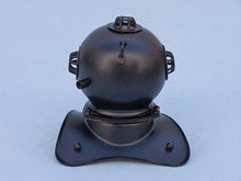 Load image into Gallery viewer, Black Iron Decorative Divers Helmet 8&quot;