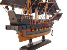 Load image into Gallery viewer, Wooden Black Pearl Black Sails Limited Model Pirate Ship 15&quot;
