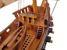 Load image into Gallery viewer, Wooden Caribbean Pirate White Sails Limited Model Pirate Ship 15&quot;