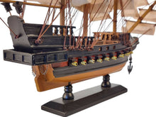 Load image into Gallery viewer, Wooden Black Pearl White Sails Limited Model Pirate Ship 15&quot;
