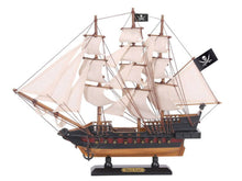 Load image into Gallery viewer, Wooden Black Pearl White Sails Limited Model Pirate Ship 15&quot;
