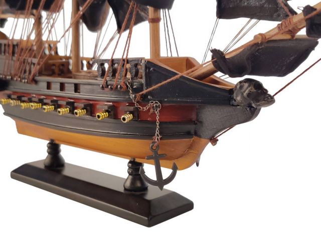 Wooden Blackbeard's Queen Anne's Revenge Black Sails Limited Model Pirate Ship 15""