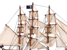 Load image into Gallery viewer, Wooden Blackbeard&#39;s Queen Anne&#39;s Revenge White Sails Limited Model Pirate Ship 15&quot;&quot;