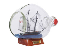 Load image into Gallery viewer, Bluenose Sailboat in a Glass Bottle 7&quot;