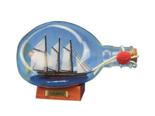 Load image into Gallery viewer, Atlantic Sailboat in a Glass Bottle 7&quot;