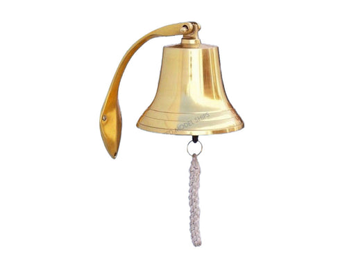 Brass Plated Hanging Harbor Bell 7