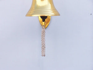 Brass Plated Hanging Harbor Bell 7"