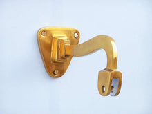 Load image into Gallery viewer, Brass Plated Hanging Ship&#39;s Bell 9&quot;